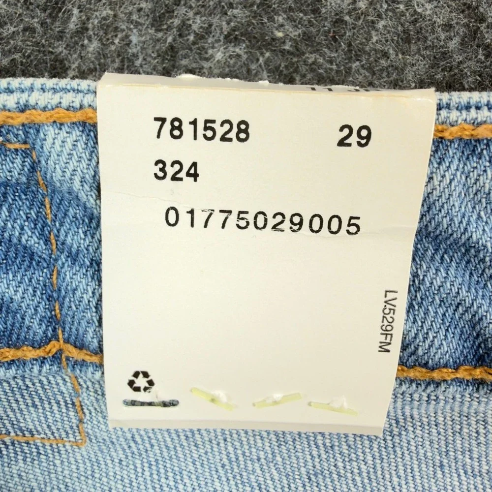 Levi's Y2K Superlow Stretch Shorts Junior 11 Blue Cotton Denim NWT C359